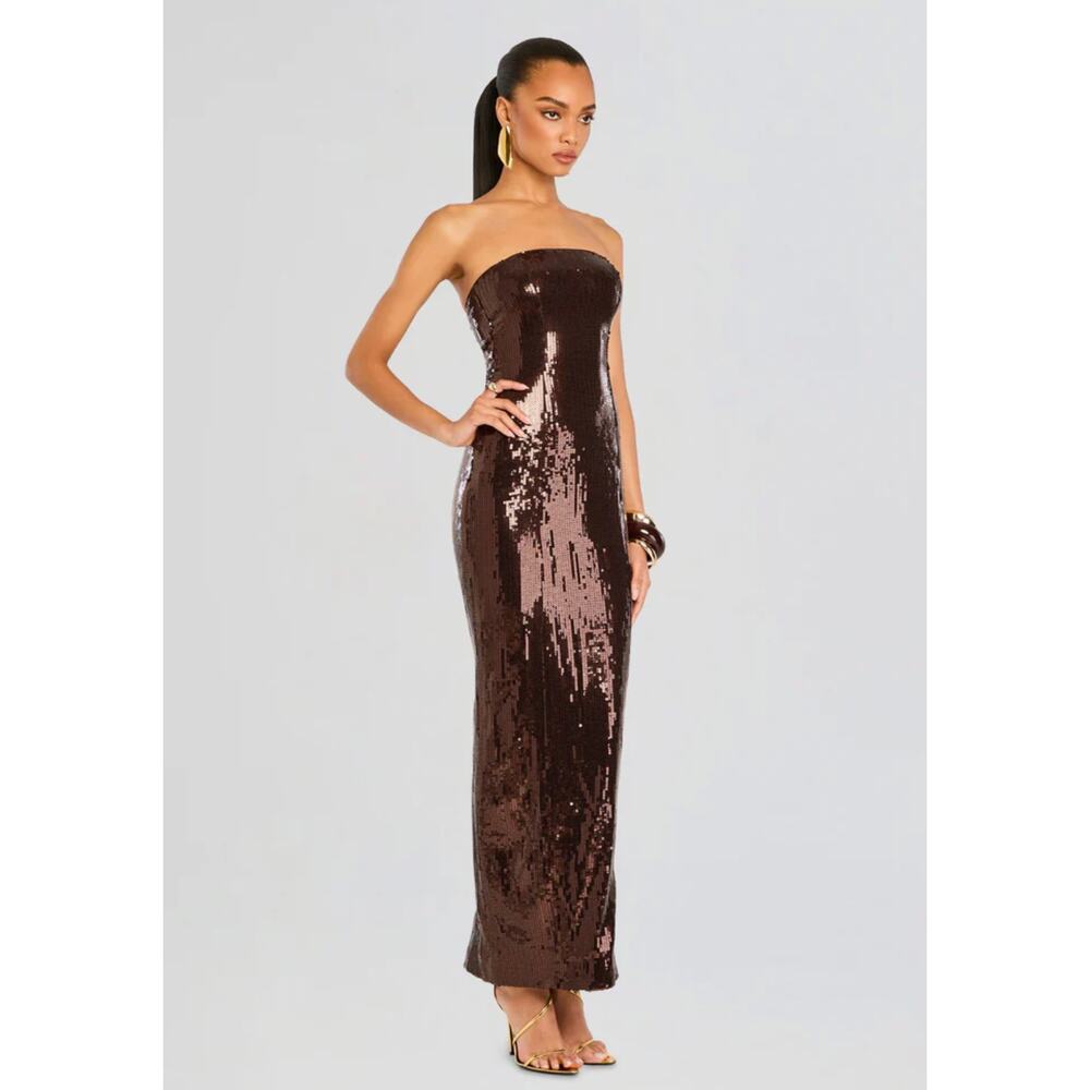 retrofete Ember Dress in Dark Chocolate - Picture 5 of 14